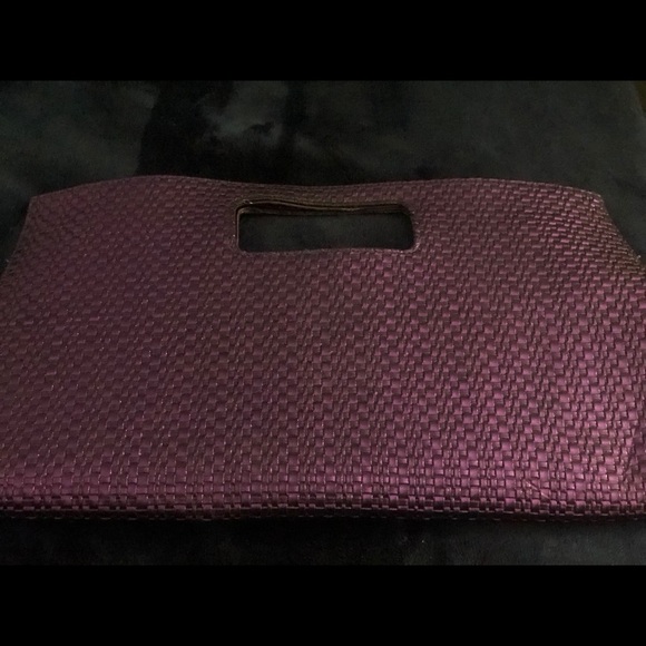 Large purple clutch 16”x10” - Picture 3 of 5
